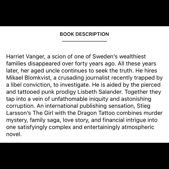 The Girl with the Dragon Tattoo - Picture 2 of 2